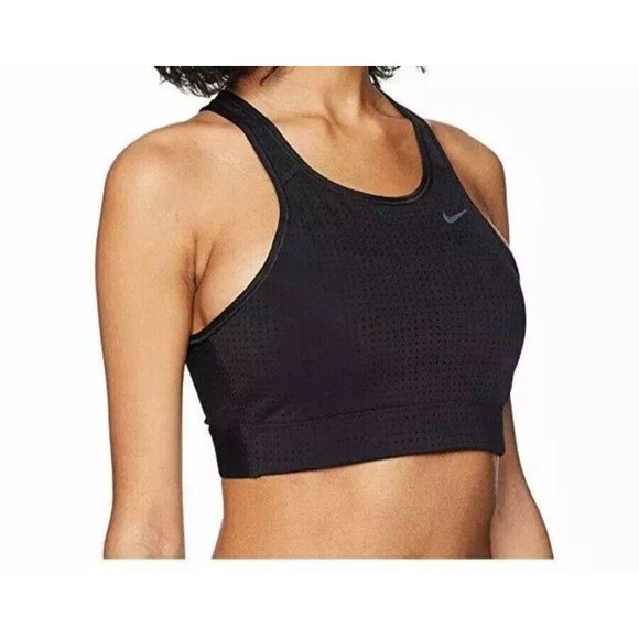 Nike Sports Bra Classic Crossback Black sz XS / S Removeable Pads Breathable - Picture 2 of 12